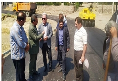 آسفالت راه های روستای ارشق