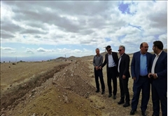 بازدید از عملیات اجرایی خط انتقال آب شرب شهرمرادلو